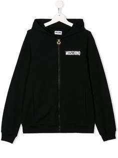 Moschino худи с нашивкой