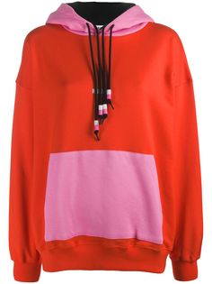 MSGM худи оверсайз в стиле колор-блок