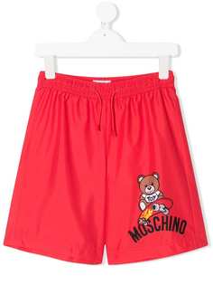 Moschino Kids плавки-шорты с принтом Teddy Bear