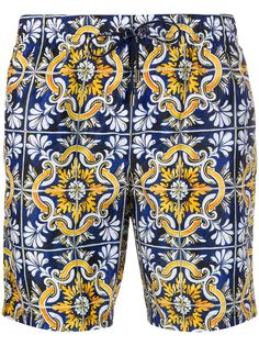 Dolce & Gabbana плавки-шорты с принтом