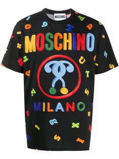 Moschino футболка с принтом