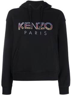 Kenzo толстовка с логотипом и капюшоном
