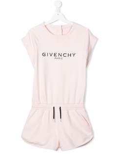 Givenchy Kids комбинезон с короткими рукавами и логотипом