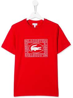 Lacoste Kids футболка с логотипом