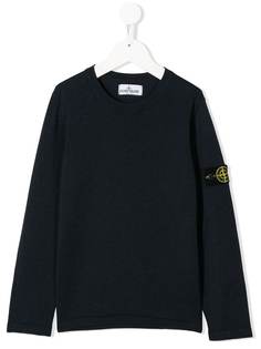Stone Island Junior джемпер с длинными рукавами и логотипом