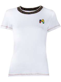M Missoni футболка с нашивкой-логотипом