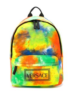 Versace Kids рюкзак с принтом тай-дай