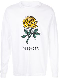 migos футболка с длинными рукавами и логотипом