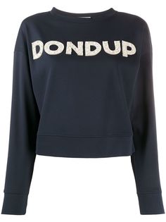 Dondup толстовка с декорированным логотипом
