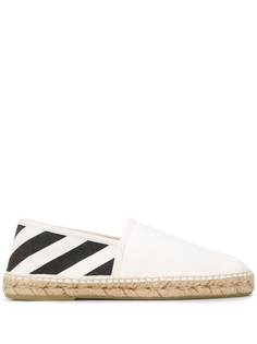 Off-White эспадрильи с полосками