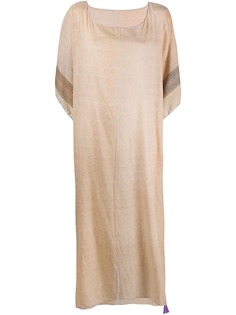 Dolci Follie кафтан с цветочным принтом