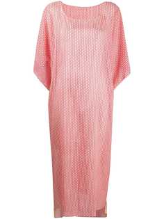 Dolci Follie кафтан с цветочным принтом