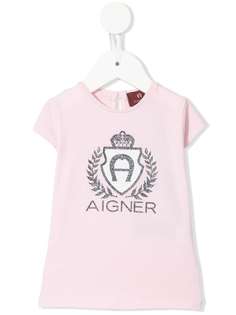 Aigner Kids футболка с логотипом