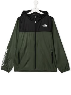 The North Face Kids куртка в стиле колор-блок с логотипом
