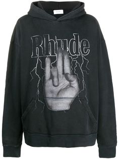 Rhude худи с принтом