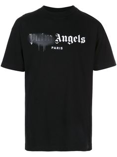 Palm Angels футболка с круглым вырезом и логотипом
