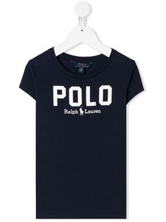 Ralph Lauren Kids футболка с круглым вырезом и логотипом