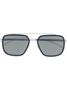 Mykita массивные солнцезащитные очки-авиаторы Reed