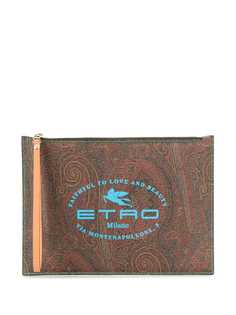 Etro клатч с логотипом