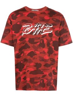BAPE футболка с графичным принтом