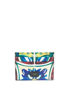 Dolce & Gabbana картхолдер из кожи Dauphine с узором