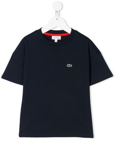 Lacoste Kids футболка с вышитым логотипом