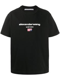 Alexander Wang flag detail logo T-shirt