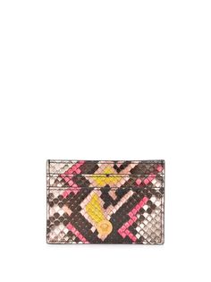 Versace картхолдер с тиснением под кожу крокодила