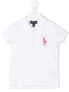 Ralph Lauren Kids рубашка-поло с вышитым логотипом