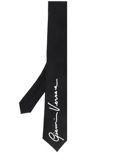 Versace галстук с принтом GV Signature