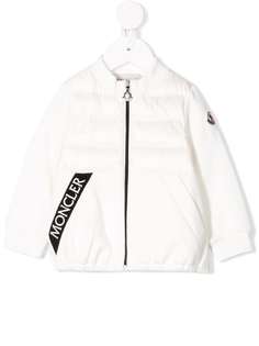 Moncler Kids пуховик со вставками
