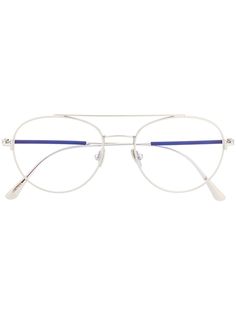 TOM FORD Eyewear очки с двойным мостом в круглой оправе