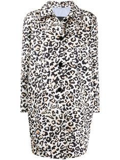 Ermanno Ermanno пальто с леопардовым принтом