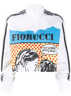 Fiorucci укороченный топ с логотипом из коллаборации с Adidas