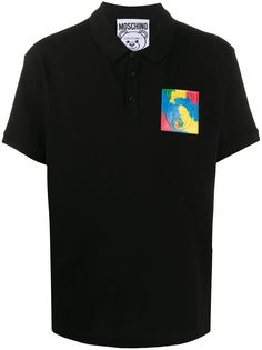 Moschino рубашка поло Teddy с логотипом