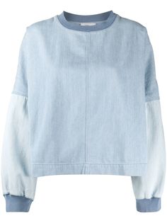 Closed джинсовая толстовка в технике пэчворк