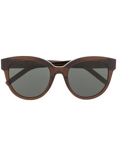 Saint Laurent Eyewear солнцезащитные очки в оправе кошачий глаз