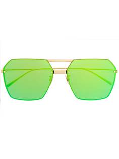 Bottega Veneta Eyewear массивные солнцезащитные очки геометричной формы