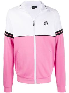 Sergio Tacchini свитер в стиле колор-блок на молнии