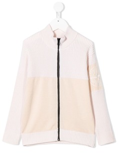 Stone Island Junior кардиган в рубчик на молнии