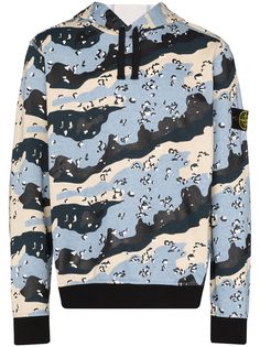 Stone Island худи с камуфляжным принтом