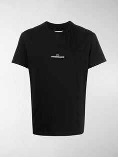 Maison Margiela футболка с вышитым логотипом