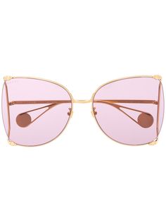 Gucci Eyewear солнцезащитные очки в оправе бабочка