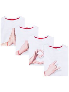 Isaia Hand print T-shirt