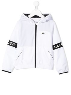 Lacoste Kids куртка с капюшоном и логотипом