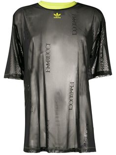 Fiorucci полупрозрачная футболка с логотипом Adidas