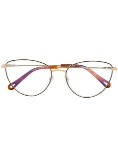 Chloé Eyewear очки в оправе кошачий глаз черепаховой расцветки