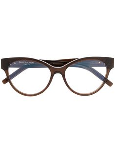 Saint Laurent Eyewear очки в оправе кошачий глаз