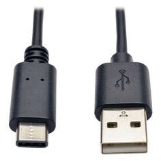 Кабель Tripp Lite U038-003, USB Type-C (m) - USB (m), 0.9м, черный Tripplite