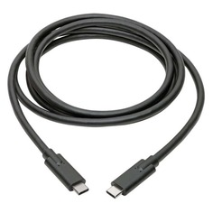 Кабель Tripp Lite U420-006-5A, USB Type-C (m) - USB Type-C (m), 1.8м, в оплетке, 5A, черный Tripplite